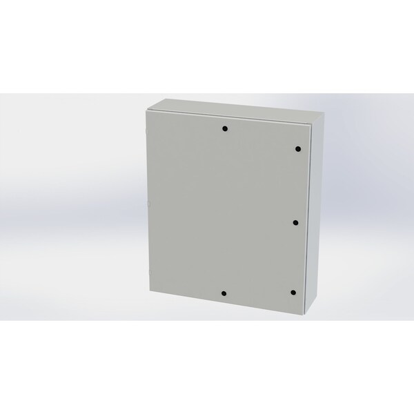 1/4 Turn Latch Electrical Enclosures, 42 in H, 10 in D, 36 in W, NEMA 3R, 4, 12, 13, Carbon Steel
